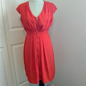 H&M bright orange dress